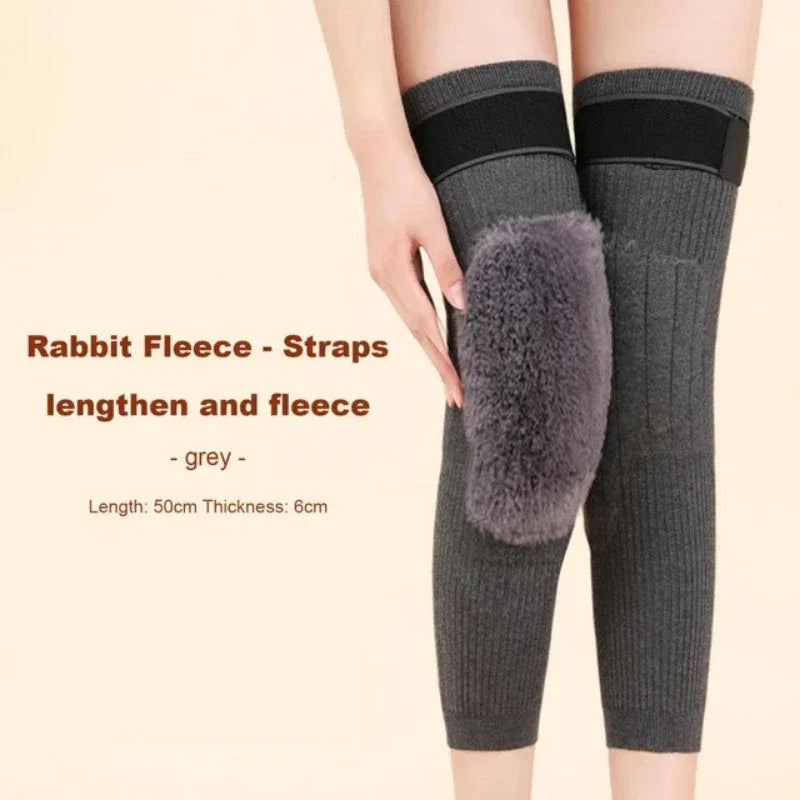 Premium Wool Knee Warmer | Knee Pads With Strap (Pair) - DiscountsWala