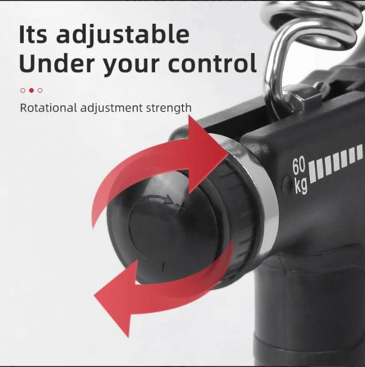Adjustable Hand Grip Strengthener with Counter (5–60kg)