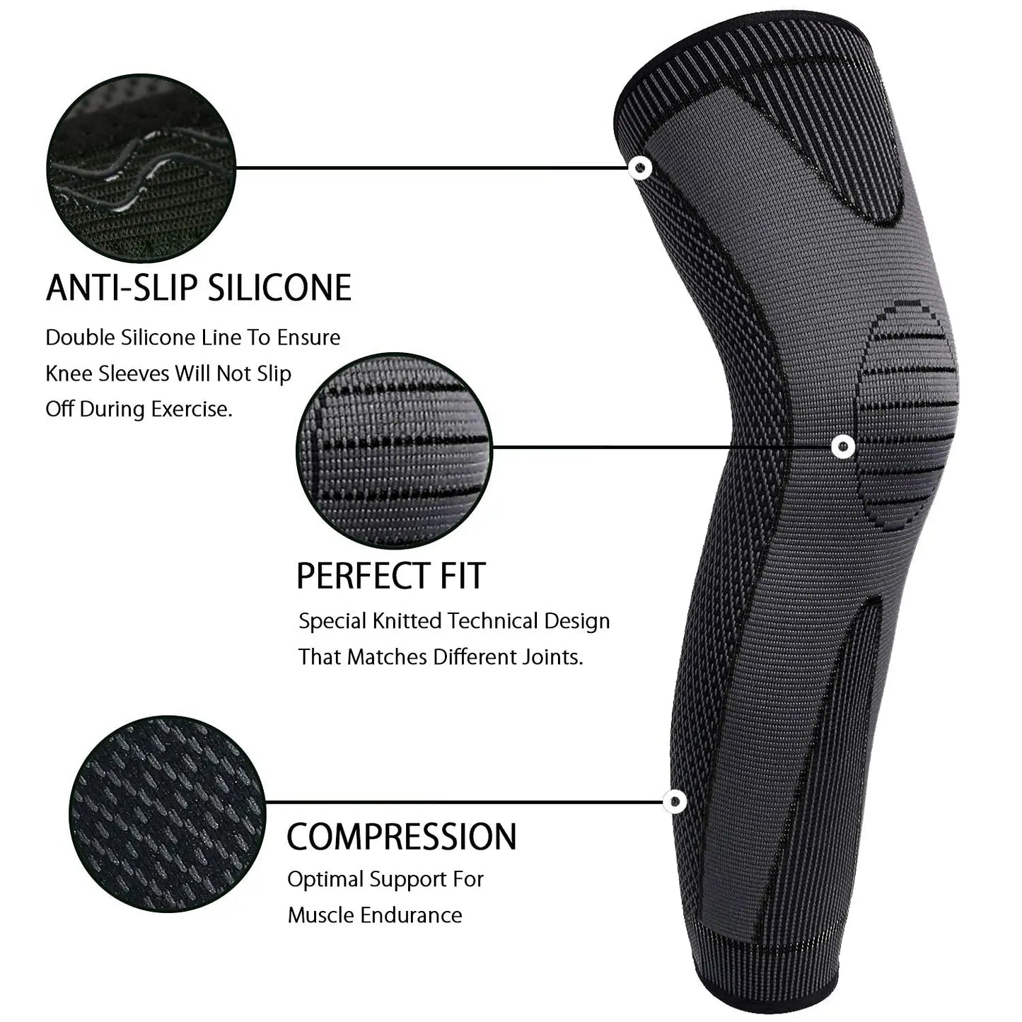 Anti Slip Warm Non-slip Motorcycle Knee Warmers- Protective Pad Men Women's - Cold Knees Heat Insulation