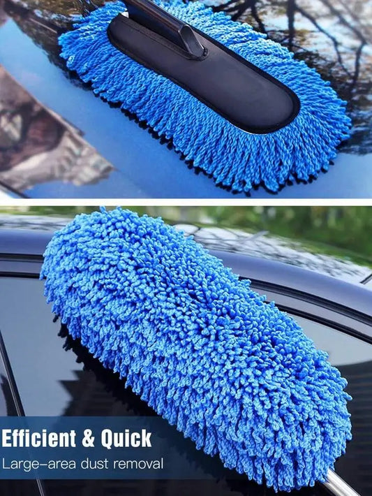 Heavy Duty Microfiber Car Dust Brush – Extendable Handle | Scratch Free