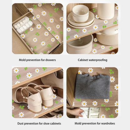 Premium Non-Slip Shelf Liner Roll – Multipurpose Drawer & Cabinet Mat for Kitchen, Fridge & Table (Washable & Reusable)