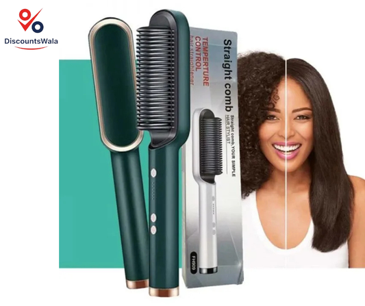 💇‍♀️ 2-in-1 Electric Comb & Brush – Smooth, Style & Shine in Seconds
