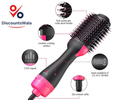🔥 3-in-1 Hair Dryer, Straightener & Volumizing Styler Brush – Salon Results in One Step ✨