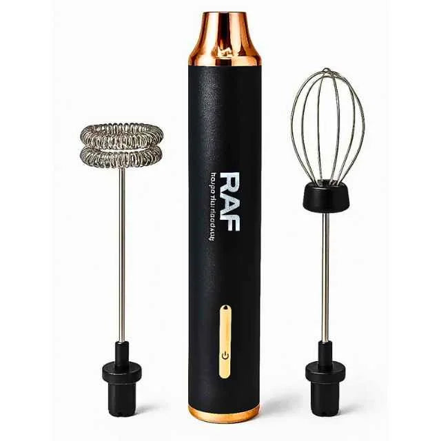 Original RAF Electric Coffee Beater 2-in-1 | Milk Frother & Cake Beater | 3-Speed Handheld Mixer | Low Noise | Premium Quality