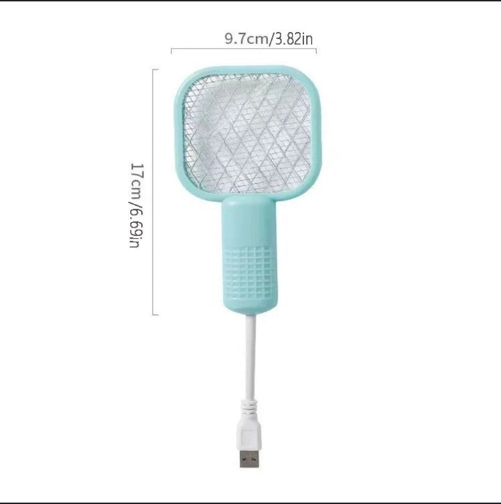 USB Mosquito Swatter Trap – Portable Electric Insect Killer Racket