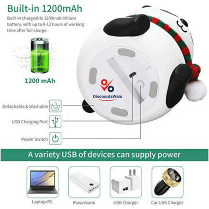 Cute Silicon Panda Lamp - Panda Night Light - LED Lamp - DiscountsWala