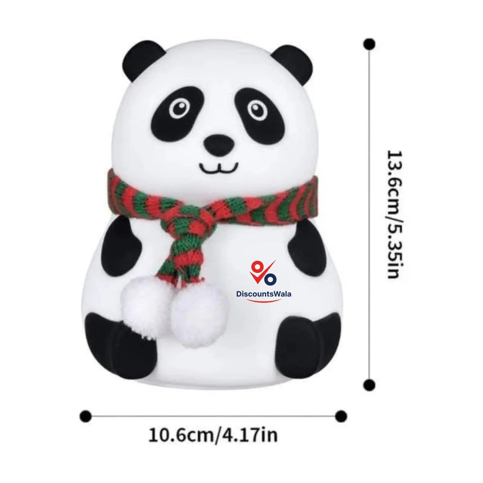 Cute Silicon Panda Lamp - Panda Night Light - LED Lamp - DiscountsWala