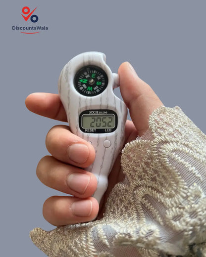 Smart Tasbih Counter with Qibla Compass – Digital Prayer Counter