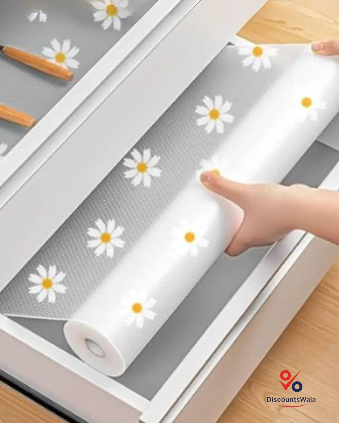 Premium Non-Slip Shelf Liner Roll – Multipurpose Drawer & Cabinet Mat for Kitchen, Fridge & Table (Washable & Reusable)