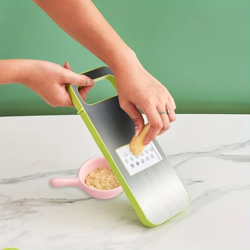 5-in-1 Stainless Steel Vegetable Grater & Slicer | Premium Multi-Purpose Kitchen Tool with Sharp Interchangeable Blades