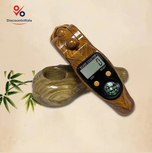 Premium Digital Zikr Counter with Compass – Islamic Gift for Ramadan