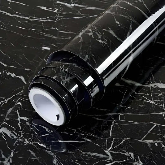 Premium Marble Self-Adhesive Kitchen Wallpaper Sheet – Waterproof & Heat Resistant