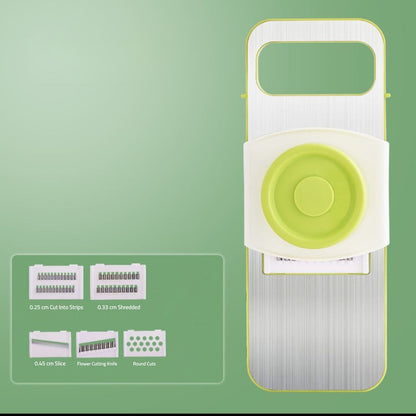 5-in-1 Stainless Steel Vegetable Grater & Slicer | Premium Multi-Purpose Kitchen Tool with Sharp Interchangeable Blades