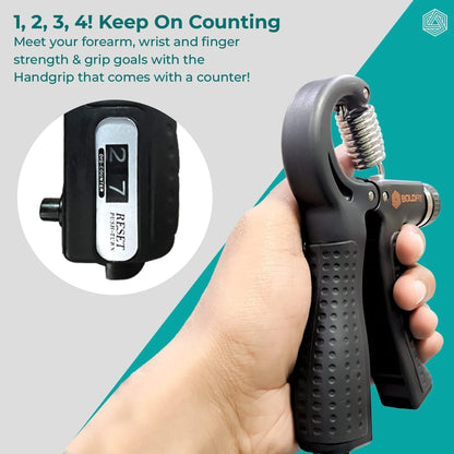 Adjustable Hand Grip Strengthener with Counter (5–60kg)
