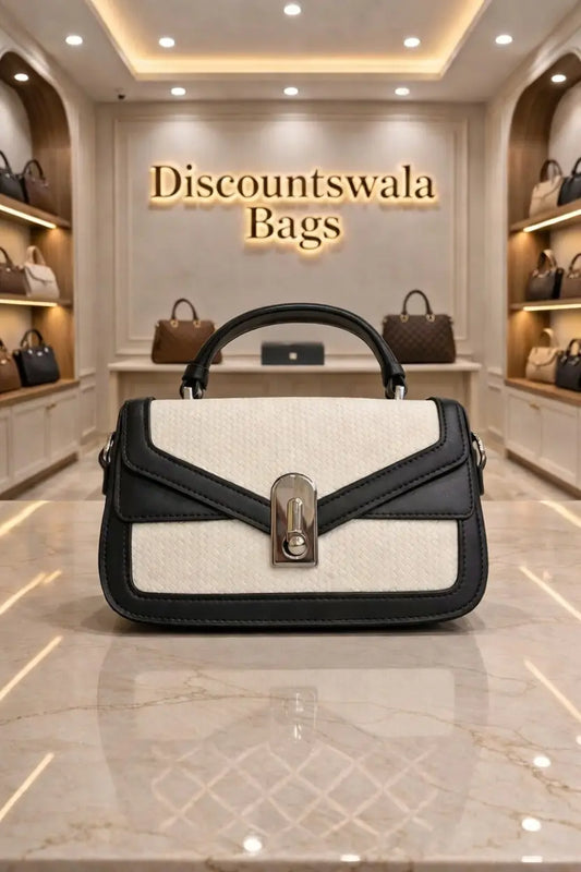 Designer-Inspired Woven Handbag with Pearl Buckle – Premium Edition