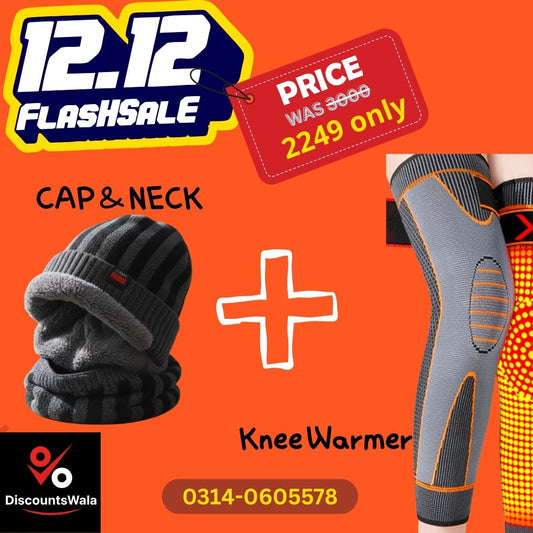 Combo Deal 1: Knee Warmer + Winter Cap Set