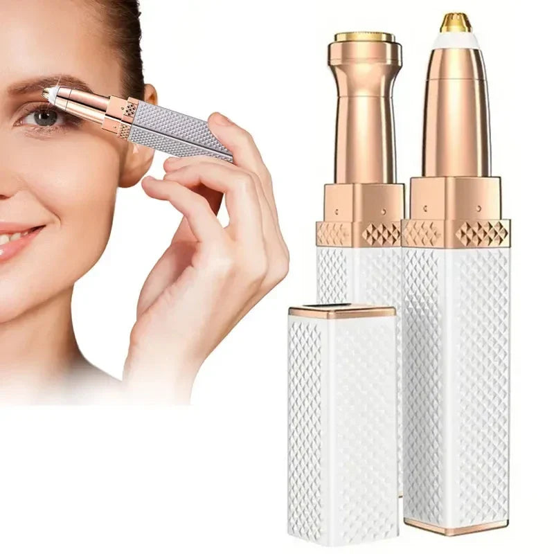 2 in 1 Multifunctional Lip Shaver with LED Light – Armpit Hair, Leg Hair, & Eyebrow Shaver, Women's Hair Remover